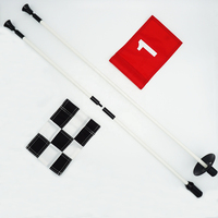 Mini Golf Putting Green Hole Pole Cup Flag Sticks pour le golf en plein air, ensemble de drapeaux de trou de golf, drapeaux de trou de golf, poteaux de drapeaux de putting green