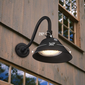 Lampe <span class=keywords><strong>de</strong></span> grange à <span class=keywords><strong>col</strong></span> <span class=keywords><strong>de</strong></span> <span class=keywords><strong>cygne</strong></span> LED pour extérieur, 42W, du crépuscule à l'aube, lampe <span class=keywords><strong>de</strong></span> grange à <span class=keywords><strong>col</strong></span> <span class=keywords><strong>de</strong></span> <span class=keywords><strong>cygne</strong></span> pour extérieur, lumière murale extérieure noire - Product Image 1