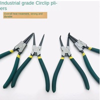 Vente en gros de 7 pouces en acier à haute teneur en carbone ensemble d'outils en filet de qualité industrielle pince à circlips extérieure multifonctionnelle 4 pièces métrique