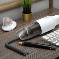Aspirateur Cyclone Sans Fil Portable à Main avec Mini Filtre HEPA 3-4KPa 5.0KPa USB TYPE-C pour la Maison et la Voiture