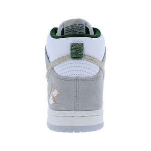 รองเท้าผ้าใบ Nike Dunk high Boys รองเท้าเด็กสีขาว/สีกากีไฟโรงเรียนออกแบบของแท้100% - Product Image 3