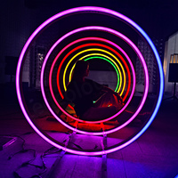 Éclairage de rue à LED Bande lumineuse à néon RGB DMX Pixel Tunnel à LED Lumières de fête circulaires pour DJ de scène Décoration extérieure