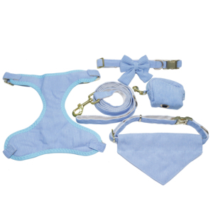 PUPE Wholesale Luxury Durable <b>Dog</b> Collar Leash <b>Harness</b> Set with Quick Release <b>No</b> <b>Pull</b> and Poop Bag-Simple Design - Product Image 1