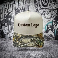 Casquette de baseball camouflage 5 panneaux unisexe pour streetwear vintage et activités de plein air
