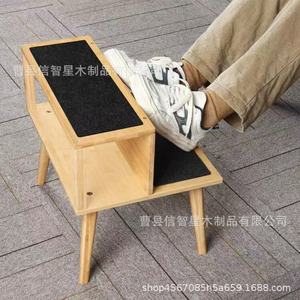 บันไดไม้ไผ่สำหรับสัตว์เลี้ยง ขนาด 6.3x6.3x15.2 นิ้ว พร้อมแผ่นกันลื่น - Product Image 4