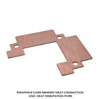 Refroidisseur de carte graphique GPU VRAM, dissipateur thermique en cuivre, 5600 5700 XT 3060 3070 3080 3090, refroidissement de la carte graphique, remplacement de la patine thermique 15-40 degrés