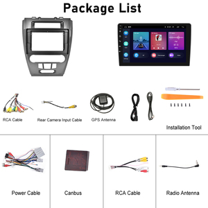 Autoradio Android Podofo 10 pouces pour Ford Fusion Mondeo Mustang 2009-2012, CarPlay sans fil, Android Auto, GPS, WIFI, Hifi, vente en gros - Product Image 6