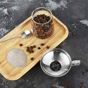 Wholesale Kitchen Tool Food Grade Juice Filling OIL FUNNEL Kitchen Stainless Steel Liquid Flat FUNNEL - Product Image 4