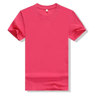 เสื้อยืดสีพื้นขายส่ง รับสกรีนลายตามสั่ง เสื้อยืดผู้ชายผ้าโพลีเอสเตอร์ผสมคอตตอน - Product Image 5