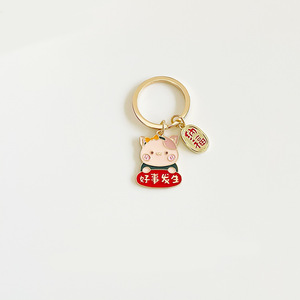 Porte-clés et pendentif <span class=keywords><strong>AirPods</strong></span> en forme de voiture et d'ours mignons, cadeau créatif pour couples et meilleurs amis, porte-clés porte-bonheur et de prospérité - Product Image 5
