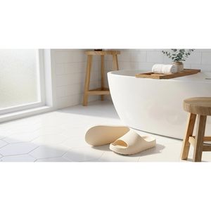 BreezeStep Womens <b>Shower</b> <b>Shoes</b> Slides Cushioned Thick Sole Non Slip House Bathroom Slippers - Product Image 3