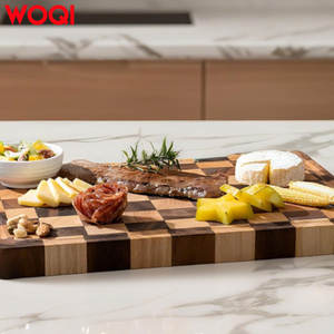 Planche à découper rectangulaire durable de luxe écologique WOQI, 1,4'' d'épaisseur, en bois d'alstonia, multifonctionnelle pour les cuisines, les charcuteries, les boucheries - Product Image 5