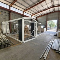 Conteneur préfabriqué de 20 pieds à installation rapide, certifié ISO CE, prix usine, galvanisé, résistant au vent, personnalisé, avec structure en acier