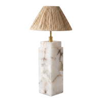 Lampe de table colonne en marbre espagnol personnalisée en usine, ampoule LED rechargeable, batterie 5000 mAh, lampe de bureau LED pour événements, mariages et banquets