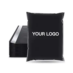 Custom Low MOQ Postal Bags Black Matte Shopee Shipping Mailing Clothing Poly Mailer Bags For Clothes With Own Logo