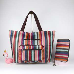 Bolsa de Compras Plegable Portátil, Grande, Impermeable, de Tela Oxford, para Viajes, Supermercado, Almacenamiento, Elegante Bolsa de Hombro - Product Image 1