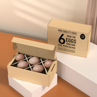 Boîte alimentaire en carton imprimé de haute qualité, carton d'expédition, boîte d'emballage pour œufs