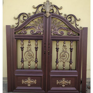 <span class=keywords><strong>Kunkun</strong></span> ประตูอลูมิเนียมบานสวิงคู่อัตโนมัติดีไซน์ประตูหลักเคลือบด้วยผงสำหรับกลางแจ้งบานเลื่อนเปิดประตูทันสมัยสำหรับบ้าน - Product Image 5