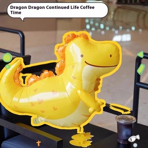 Globo <span class=keywords><strong>para</strong></span> caminar Pequeño dinosaurio amarillo lleno <span class=keywords><strong>de</strong></span> <span class=keywords><strong>helio</strong></span> <span class=keywords><strong>de</strong></span> pie Fiesta <span class=keywords><strong>de</strong></span> <span class=keywords><strong>cumpleaños</strong></span> Reunión Arreglo <span class=keywords><strong>de</strong></span> decoración - Product Image 2