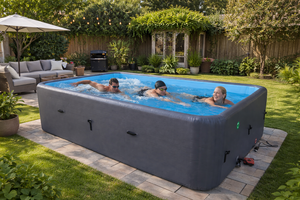 <span class=keywords><strong>Piscine</strong></span> gonflable, <span class=keywords><strong>piscine</strong></span> gonflable robuste en PVC, <span class=keywords><strong>piscine</strong></span> portable, <span class=keywords><strong>piscine</strong></span> extérieure pour jardin, pour adultes et enfants, plaisir aquatique - Product Image 2