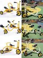 Tricycle tandem pour enfants Flyingkids, jouet d'extérieur pour enfants, roues en caoutchouc, cadre en acier, pour les groupes de maternelle