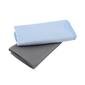 Serviette en microfibre à tissage <span class=keywords><strong>diamant</strong></span> 40x40cm, absorbante, sans peluches, sans traces, pour le nettoyage des vitres automobiles, vente en gros - Product Image 2