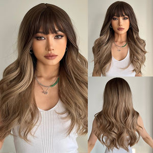 Peluca de cabello sintético para mujeres negras, postizo rizado profundo con malla frontal, pelo sintético ondulado con rizos profundos - Product Image 3