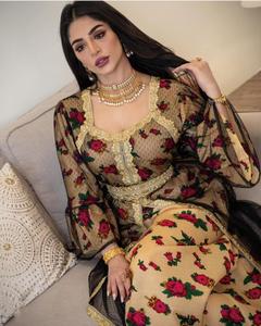 Ropa Musulmana Femenina de Lujo, Elegante y Moderna, Caftán Marroquí, Estilo Étnico de Oriente Medio, Vestido Maxi Dubai Gilbab - Product Image 1