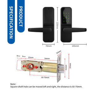 Cerradura de puerta electrónica sin llave de lujo OYO, cerradura de puerta con contraseña de cambio Digital y llave de código, cerradura de puerta inteligente para apartamento de Hotel - Product Image 5