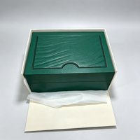 Kotak & Wadah Jam Tangan Premium Merk Green, Set Kemasan Jam Tangan Lengkap Dengan Tas Hadiah, Kartu & Sertifikat, Kotak Hadiah Jam Tangan Logo Kustom