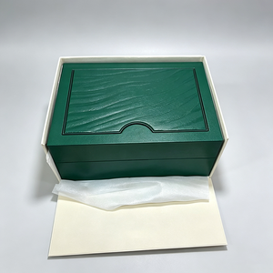 Boîtes et étuis à montres de marque Green Premium, ensemble complet d'emballage pour montres avec sac cadeau, carte et certificat, boîte cadeau pour montre avec logo personnalisé - Product Image 3