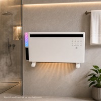 1800W Speaker Musik Pemutar Lirik Musik Layar Tampilan Alexa Lampu Ambient RGB Pemanas Kamar Mandi Multifungsi Kipas Pemanas Portabel