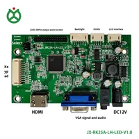 Contrôleur d'écran LCD standard avec reconnaissance automatique VGA, prend en charge différentes tailles d'écrans LVDS, incluant un onduleur de rétroéclairage