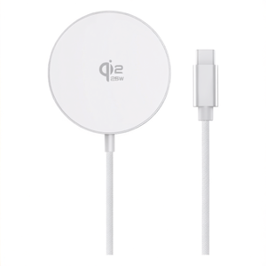 Chargeur sans fil MAG PAD Qi2 Blanc 25W WIRPADMAGQI25W - Product Image 2