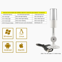 Lampu berkedip program USB tiga warna, peralatan kontrol otomatis indikator alarm