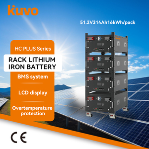 Batería de Litio KUVO de Alta Densidad Energética 51.2V 314Ah para Montaje en Rack, Fácil Instalación, con BMS Inteligente para Sistemas Solares Domésticos - Product Image 1