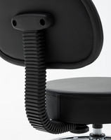 Réglable En Acier Inoxydable Beauté Médical Chaise De Bureau Étanche Selle Clinique Maître Massage Manucure Pivotant Travail Roulant