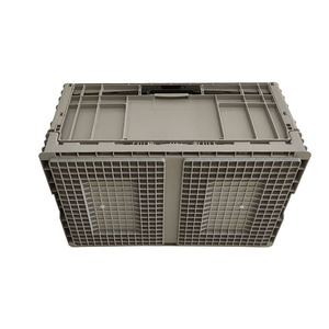 Thùng nhựa gấp có thể tái chế để vận chuyển lưu trữ quần áo Thùng 600*400*148mm được nhắm mục tiêu cho các giải pháp thân thiện với môi trường - Product Image 4