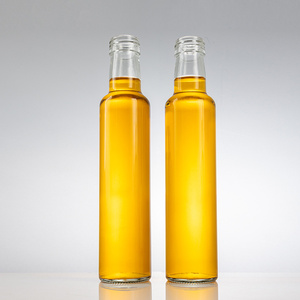 Bouteille en verre cylindrique personnalisée de 275 ml à prix avantageux pour sauce chili, <span class=keywords><strong>vinaigre</strong></span>, miel, assaisonnement, huile d'olive - Product Image 2