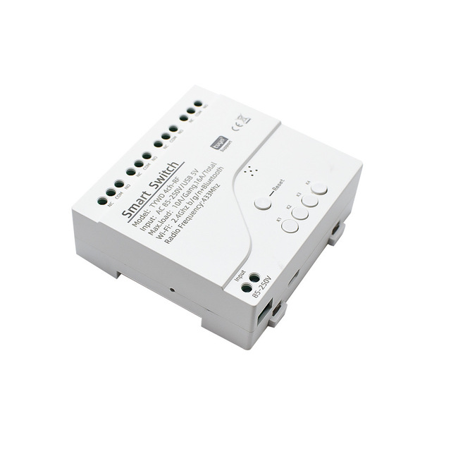LEDEAST AC85 Tuya Smart Wifi Motor Switch Module 220V RF 433 Inching Relay for Alexa Google Home