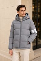 Veste d'hiver matelassée élégante pour femme avec logo personnalisé, 90% duvet de canard blanc, style preppy, fabrication OEM ODM France