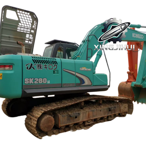 Excavatrice d'occasion Kobelco 260-8, marque japonaise d'origine, 26 tonnes, sur chenilles en caoutchouc, grande taille, modèle 2023, godet de 1,3 m - Product Image 1