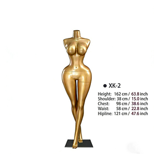 Mannequin de présentation de corps entier pour femme, taille plus, en plastique moderne, bon marché, en gros, femme aux formes généreuses - Product Image 3