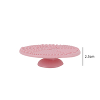 Éponge en silicone pour le nettoyage du visage, tampon de nettoyage pour pinceaux de maquillage, rond, portable, avec ventouse, nettoyant instantané, couleur et emballage personnalisables