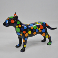 Figurine de Beagle grandeur nature réaliste OEM Statue en résine d'animal écologique pour la décoration intérieure Vente en gros Statue de chien à vendre