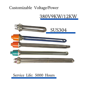 380V 6000W 9000W hình ống ngâm nước nóng yếu tố thép không gỉ kháng cho tấm pin mặt trời - Product Image 3