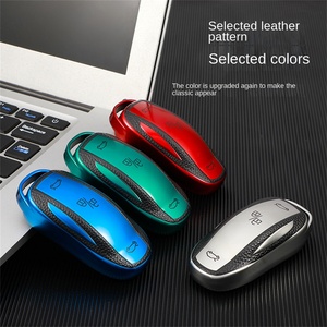 1 Vỏ Bọc Chìa Khóa Từ Xa Ô Tô Vỏ Bọc Bảo Vệ Bằng TPU Phụ Kiện Hộp Móc Khóa Cho Tesla Model 3 S X Vỏ Chìa Khóa Xe Hơi - Product Image 3