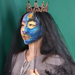 Pintura de arte corporal profesional, conjunto de pintura facial a base de agua para Halloween, gran oferta - Product Image 1
