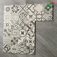 Carreaux en céramique de qualité durable 300*300mm, carreaux en ciment encaustique à quatre grilles pour projets commerciaux
