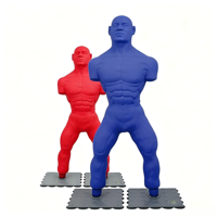 Mannequin de boxe et de kickboxing en matériau épaissi, autoportant, double usage domestique et professionnel